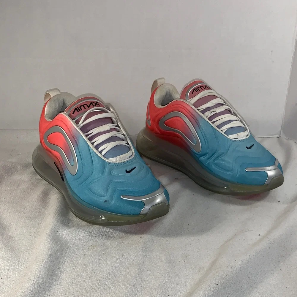 Women’s Nike Air Max 720 ‘Lava Glow’ Blue/Pink/ Silver Running Sneakers